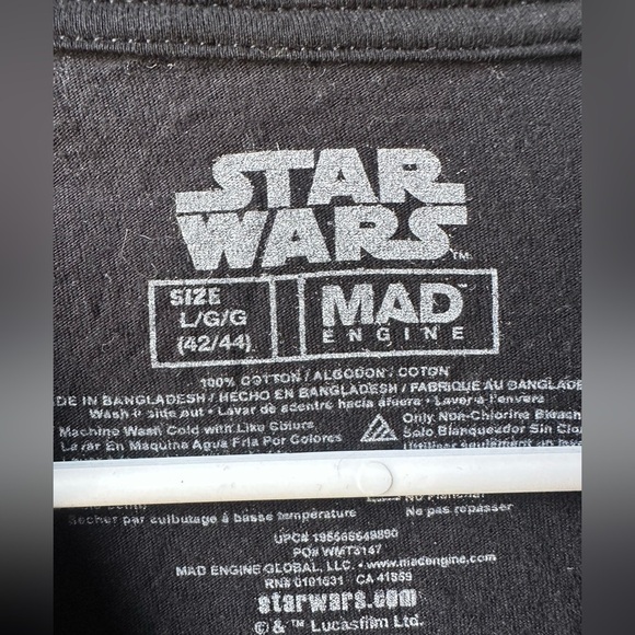 MAD Engine Star Wars Black Graphic Tee - Picture 3 of 4